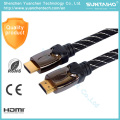 2016 Vente chaude 1.4V Gold Plug HDMI Câble